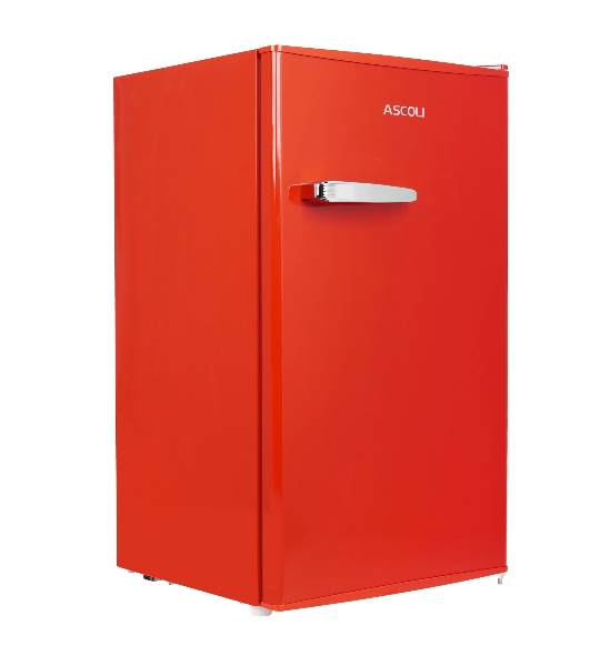 Холодильник Ascoli ADFRR90 красный однокамерный 85/15л морозилка сверху