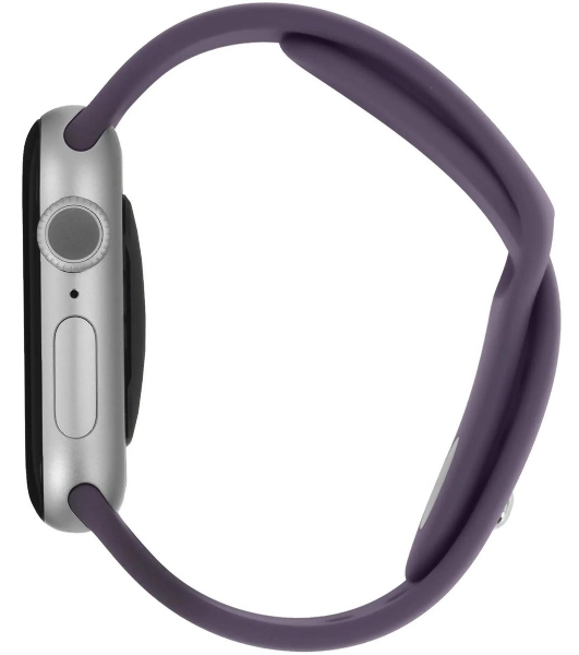 Смарт-часы Apple Watch Series 11 A3331 42мм корп.серебристый Sport Band рем.фиолетовый разм.брасл.:M/L (MEU74AF/A)