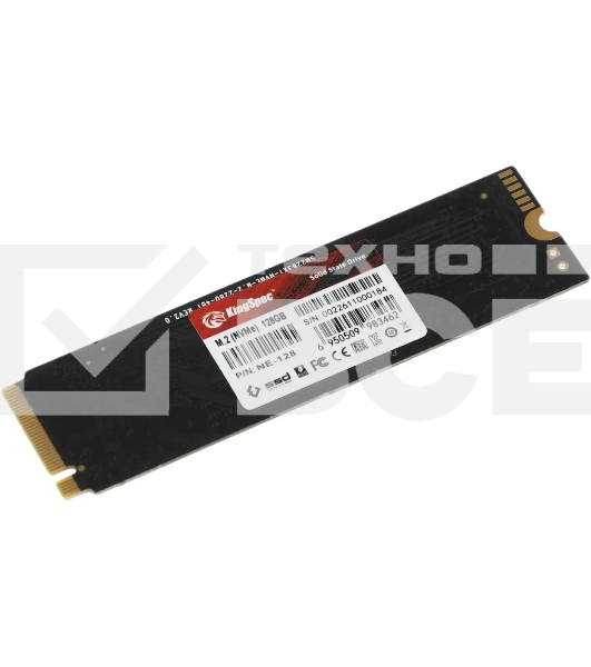 Накопитель SSD KingSpec NE-128, 128GB, PCIe 3.0 x4, M.2 2280, R/W 1800/600