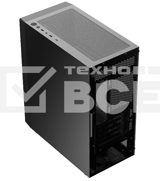 Корпус Ocypus Gamma C50 без БП черный (Gamma-C50-BKG000XX-GL)
