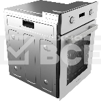 Духовой шкаф электрический Hyundai HEO 45411 WG белый стекло, фото3