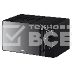 Микроволновая печь BBK 20MWS-773M/B-M черный, 20 л, 700 Вт, переключатели - поворотный механизм, фото 1
