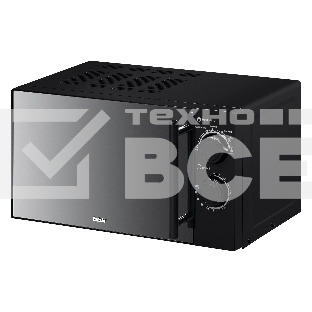 Микроволновая печь BBK 20MWS-773M/B-M черный, 20 л, 700 Вт, переключатели - поворотный механизм