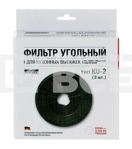 Фильтр Krona 15266 угольный тип KU-2 (2шт.)