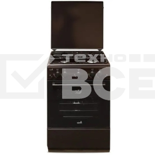 Плита газовая Cezaris ПГ 3200-05 коричневый, конфорок 4 шт, духовка 59 л, 60 см x 84 см x 60 см