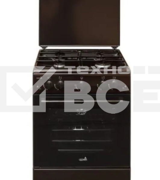 Плита газовая Cezaris ПГ 3200-05 коричневый, конфорок 4 шт, духовка 59 л, 60 см x 84 см x 60 см