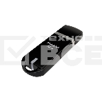 Флеш диск Maxvi P3 32GB USB 2.0 black, монолит с колпачком, ABS пластик, фото 1