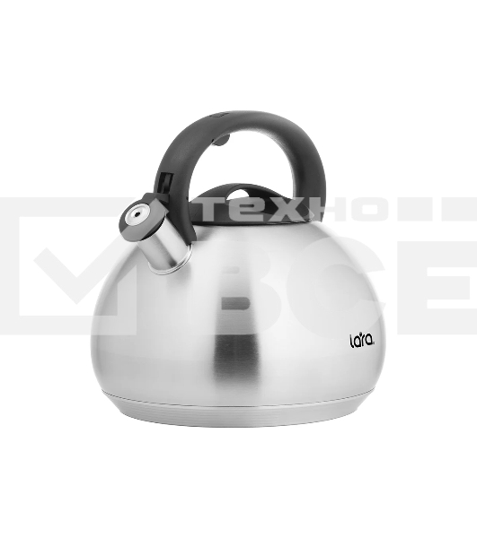 Чайник для плиты LARA LR00-83 4.5 л индукционное капсулированное дно, свисток с кноп механизмом, ручка нейлон
