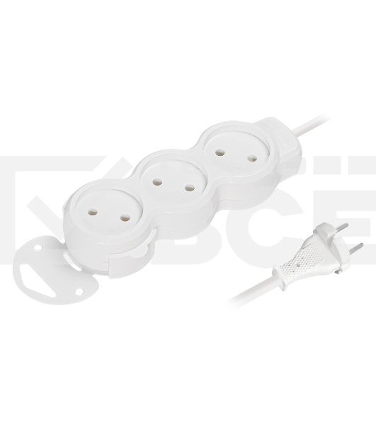 Удлинитель бытовой Smartbuy (SBE-10-3-1.5m-N) 3 гн х 1,5 м белый