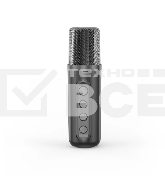 Переносная караоке система TRS2406 iconBIT K702B Колонка 10Вт, 2 микрофона Bluetooth, подсвктка, с аккумулятор в колонке 1500mAh и микрофонах, 16*12*16.7 CM, черный