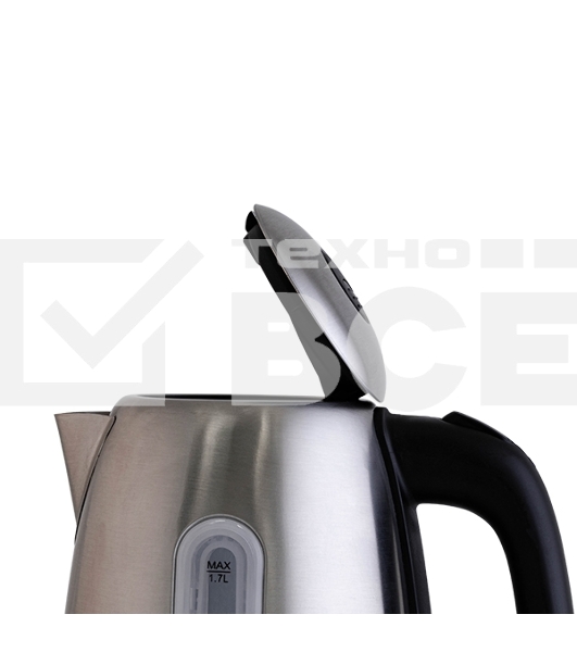 Чайник электрический BQ KT1822SW черный/стальной, 2200 Вт, 1.7 л