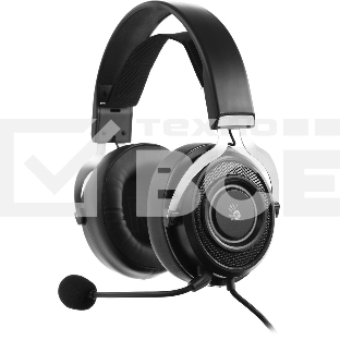 Гарнитура проводная с микрофоном A4Tech Bloody G535P черный/серебристый 2м мониторные оголовье (G535P 4PIN+USB/BLACK+SILVER)
