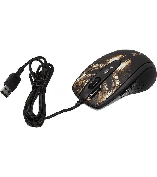 Мышь проводная A4Tech XL-750BH черный, 3600 dpi, USB, кнопки - 7
