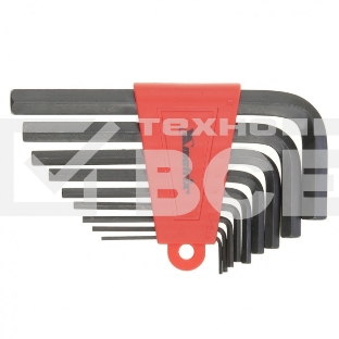 Набор ключей имбусовых Matrix 11226 HEX, 1,5–10 мм, CrV, 9 шт.