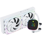 Система жидкостного охлаждения Thermalright Frozen Horizon 240 Digital (240мм, LED temp., White, ARGB/Fans: 2x120мм, 68.9CFM, 28.2dBA, 2000RPM/Pump height 53.2мм, Rad thickness 27мм/S: 1700, 1200, 1851, 115X, AM5, AM4), фото 1