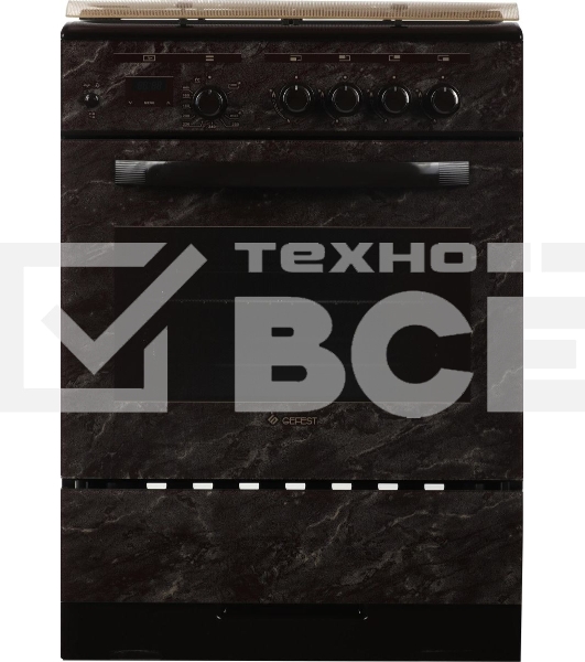 Плита газовая Gefest ПГ 6300-03 0054 коричневый, конфорок 4 шт, духовка 52 л, 60 см x 85 см x 60 см