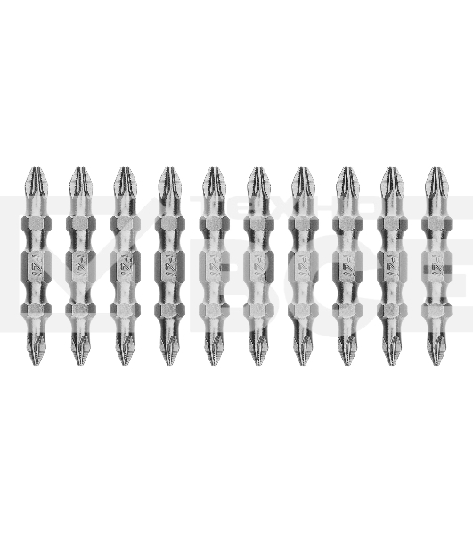 Бита двухстор. Gross PZ2-PZ1х45 мм, сталь S2, 10 шт.