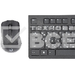 Комплект клавиатура+мышь Oklick 250M беспроводной, USB, 1000 DPI, чёрный, фото2