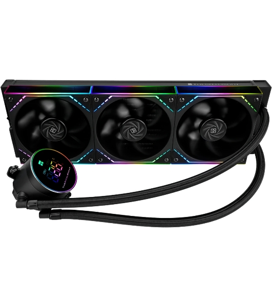 Система жидкостного охлаждения Thermalright Frozen Magic 360 Digital V2 ARGB Soc-AM5/AM4/1200/1700/1851 черный 4-pin 28dB Al LCD Ret (F-MAGIC-360-DIGITAL-BL-ARGB-V2)