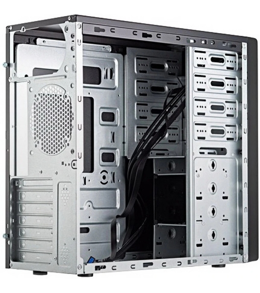 Корпус Foxline FL-886-FL500R-U32, Midi-Tower, чёрный, БП 500 Вт