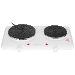 Плита настольная электрическая Clatronic DKP 3583 белый, 2.5 кВт, ТЭН, конфорки - 2, эмаль, поворотные переключатели, фото 1