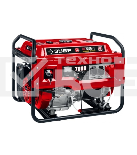 Электрогенератор бензиновый Зубр СБ-7000Е-3, 7 кВт, 73 дБ, 81 кг