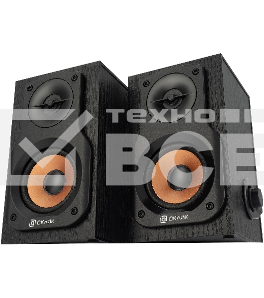Колонки Oklick OK-162 2.0 темное дерево 8Вт