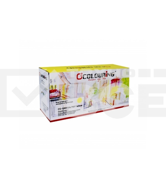 Картридж лазерный Colouring CG-Q6002A/707 желтый (2000 стр.) для HP CLJ 1600/2600n/2600dn/2600dtn/2605DN/2605DTN/CM1015MFP/CM1017MFP Canon Laser Shot LBP5000/5100