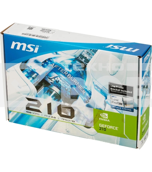 Видеокарта MSI N210-1GD3/LP NVIDIA GeForce 210 1024Mb 64 DDR3 460/800 DVIx1/CRTx1 Ret
