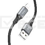 Кабель Hoco X92 Honest IP USB (m)-Lightning (m) 3м черный коробка, фото3