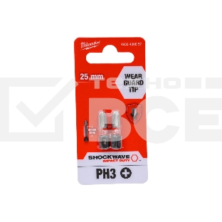 Бита Milwaukee Shockwave PH3 25мм 2шт (4932430857)