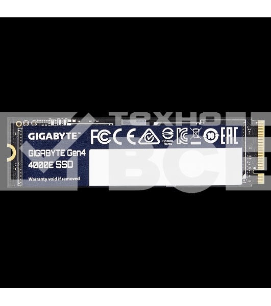Накопитель SSD Gigabyte 4000E, 1Tb, PCIe 4.0 x4, M.2 2280, NVMe, R/W 4000/3900