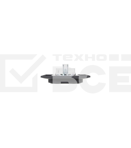 Розетка 2-местная IEK SKANDY SK-R08G (SK-R21-16-K53-F) с заземлением, без защитных шторок 16А в сборе, графит