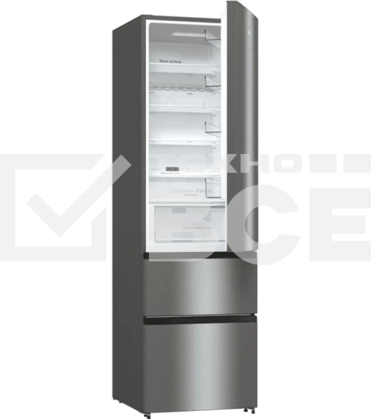 Холодильник Hisense RM469N4ACD двухкамерный, серый, 270/126, морозилка снизу, Total No Frost