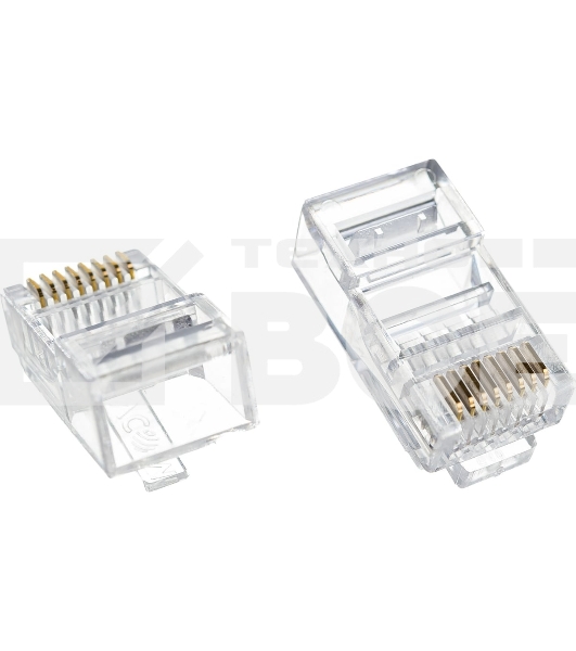 Коннектор VCOM RJ-45 (8P8C) для UTP кабеля 6кат. ( упаковка 20шт.)