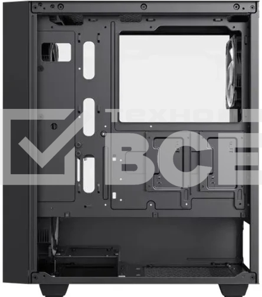 Компьютерный корпус Zircon Tropez BK без БП (Midi Tower,ATX,Черн,1хUSB 3.0,1хUSB 2.0)