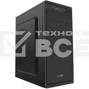 Компьютерный корпус CBR ATX Miditower J02, без БП, 1хUSB 3.0, 2хUSB 2.0, HD Audio+Mic, черный PCC-ATX-J02-WPSU