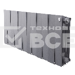 Радиатор биметаллический Royal Thermo PianoForte 300 Серебристый - 12 секц., фото 1