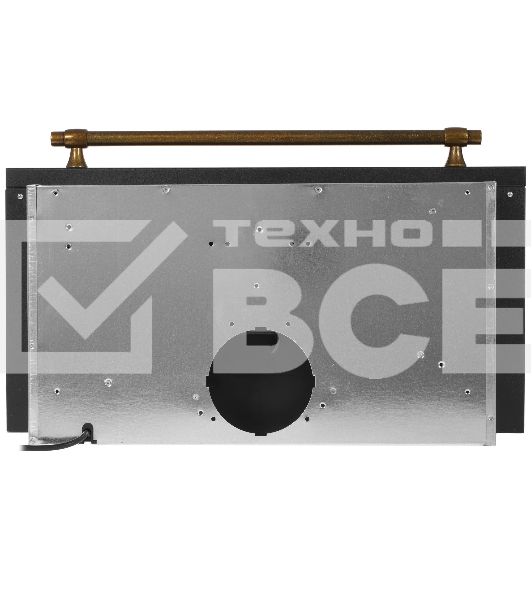Вытяжка встраиваемая Korting KHP 6617 RN черный/бронзовый, 60 см, 650 куб. м/ч, 58 дБ