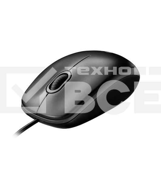 Мышь проводная Logitech M100/100R DARK/GREY (темно-серая/черная), 1000 dpi, USB, кнопки - 3