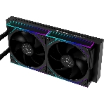 Система жидкостного охлаждения Thermalright Core Matrix 240 Vision (240мм, LED, Black, ARGB/Fans: 2x120мм, 68.9CFM, 28.2dBA, 2000RPM/Pump height 64.4мм, Rad thickness 27мм/S: 1700, 1200, 1851, 115X, AM5, AM4), фото7