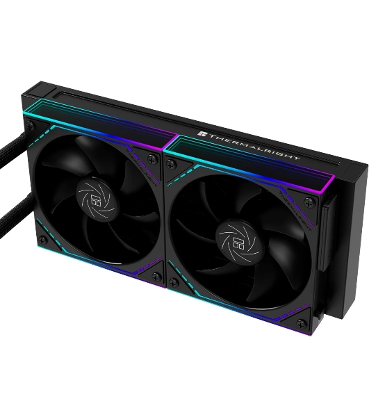 Система жидкостного охлаждения Thermalright Core Matrix 240 Vision (240мм, LED, Black, ARGB/Fans: 2x120мм, 68.9CFM, 28.2dBA, 2000RPM/Pump height 64.4мм, Rad thickness 27мм/S: 1700, 1200, 1851, 115X, AM5, AM4)