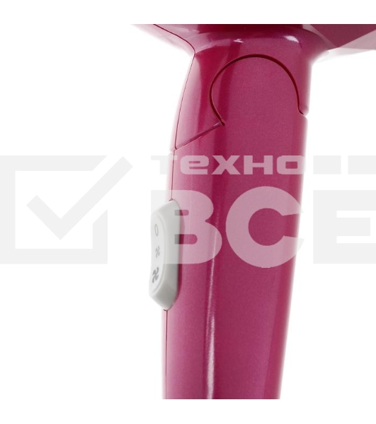 Фен Kelli KL-1124 розовый, 1800 Вт, компактный