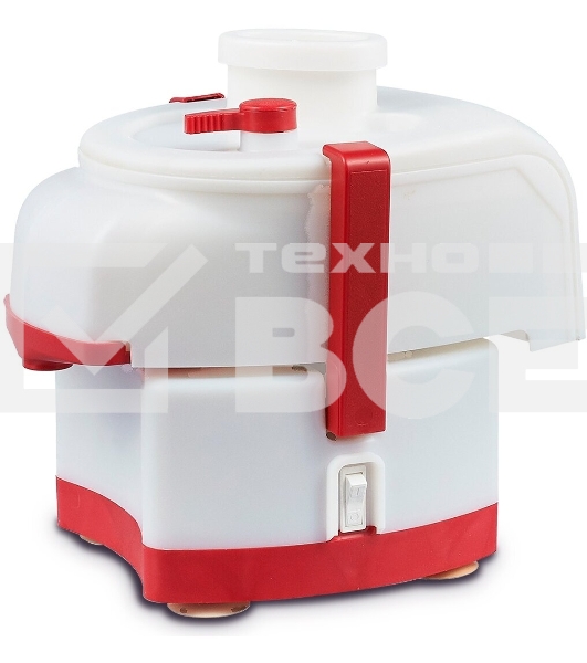 Соковыжималка Беломо Садовая СВПП-301 белый/красный, центробежная, 250 Вт, 1000 мл, механическое