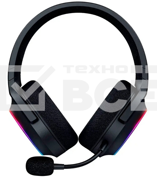 Гарнитура Razer Barracuda X Chroma чёрный, беспроводная, радиоканал, до 70 ч, съёмный микрофон, подсветка