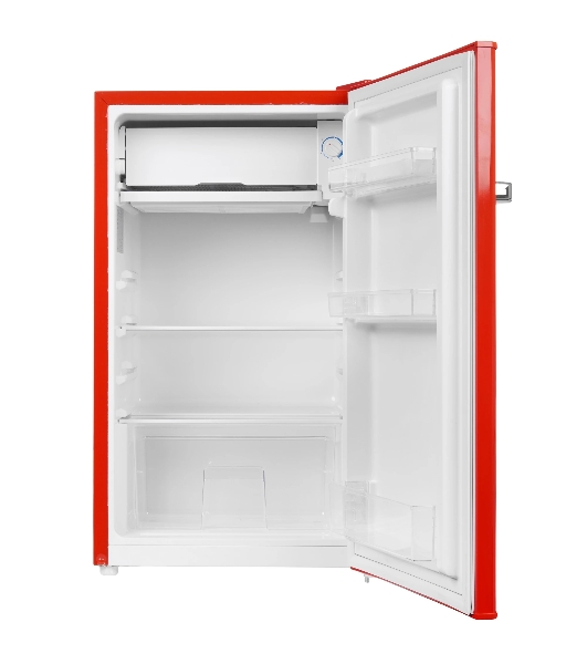 Холодильник Ascoli ADFRR90 красный однокамерный 85/15л морозилка сверху