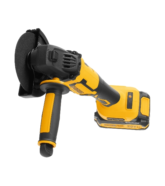 Машина шлифовальная угловая Denzel аккумуляторная бесщет. AGH-BL-20-125, Li-Ion, 20 В