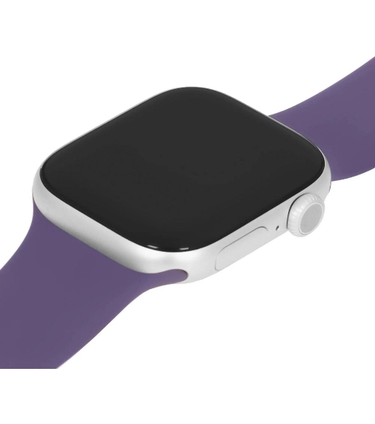 Смарт-часы Apple Watch Series 11 A3331 42мм корп.серебристый Sport Band рем.фиолетовый разм.брасл.:M/L (MEU74AF/A)