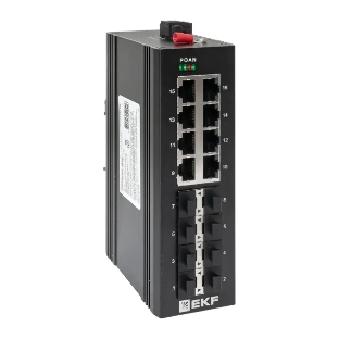 Коммутатор EKF TSX-U-8GX/SFP-8GT, 8×1 Гбит/с + 8×1 Гбит/с SFP, неуправляемый