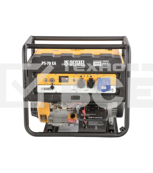 Электрогенератор бензиновый Denzel PS 70 EA, 7 кВт, 85 дБ, 88 кг